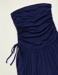 AE Strapless Side-Tie Knit Jumpsuit