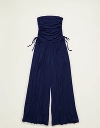 AE Strapless Side-Tie Knit Jumpsuit