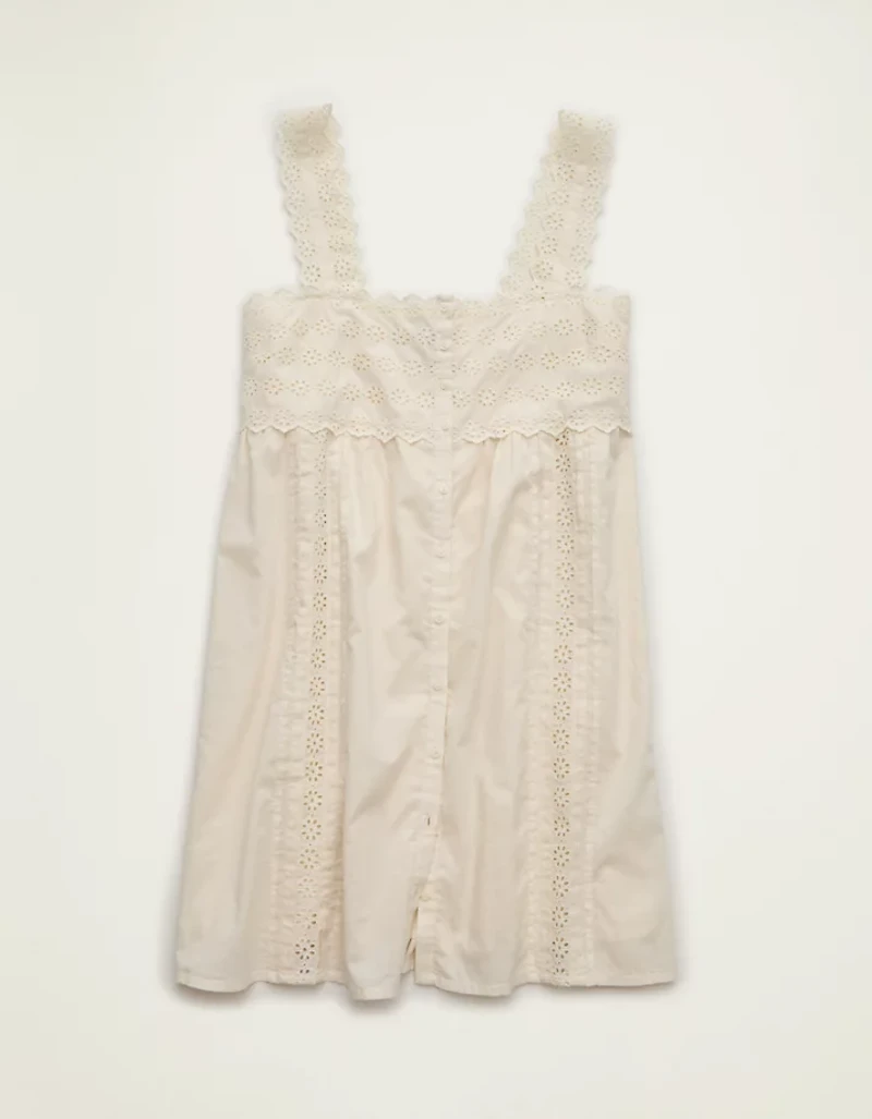 Minirobe brodée de style nuisette AE