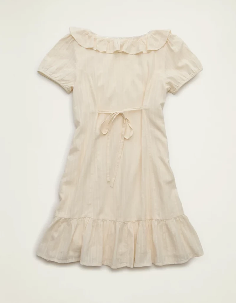 AE V-Neck Ruffle Collar Mini Dress