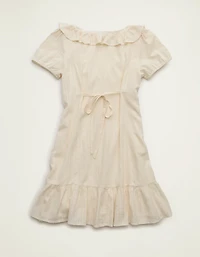 AE V-Neck Ruffle Collar Mini Dress