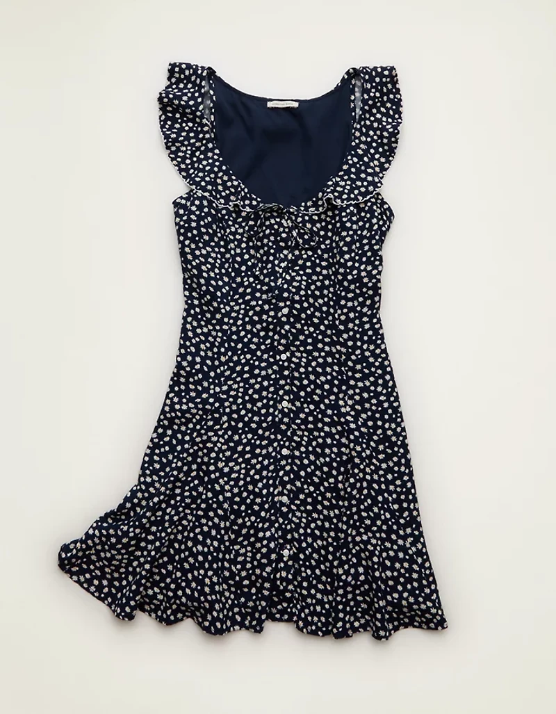 Minirobe à col volants AE