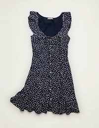 Minirobe à col volants AE