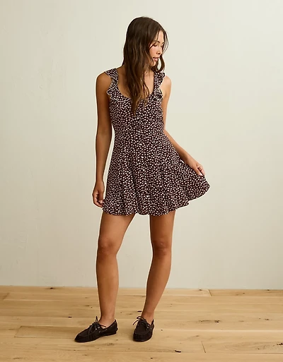 AE Ruffle Collar Mini Dress