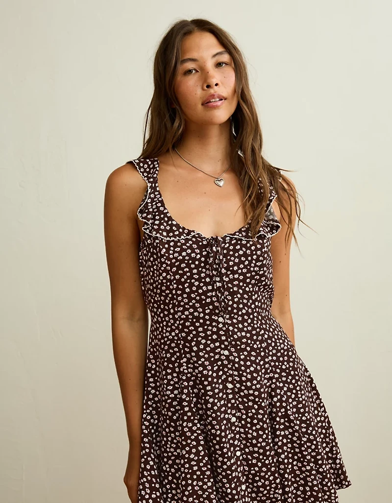 AE Ruffle Collar Mini Dress