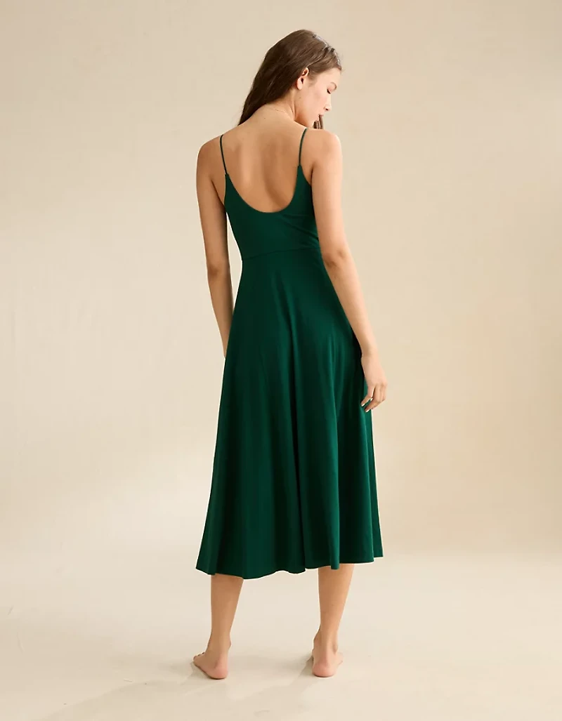 AE Knit Scoop-Back Midi Dress