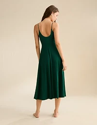 AE Knit Scoop-Back Midi Dress