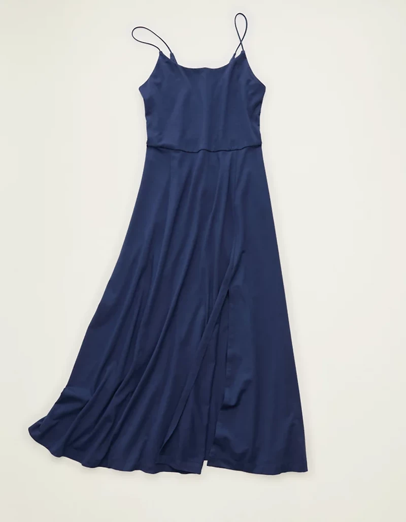 Peignoir mi-long en tricot à dos échancré AE