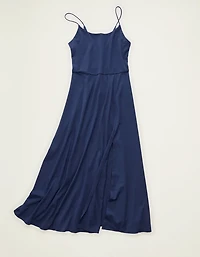 Peignoir mi-long en tricot à dos échancré AE