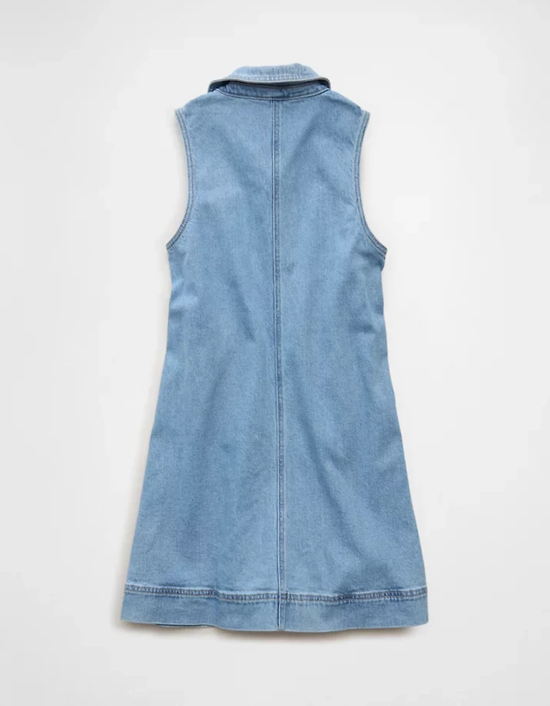 AE Denim Polo Midi Dress