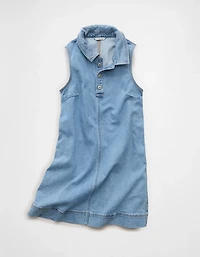 AE Denim Polo Midi Dress