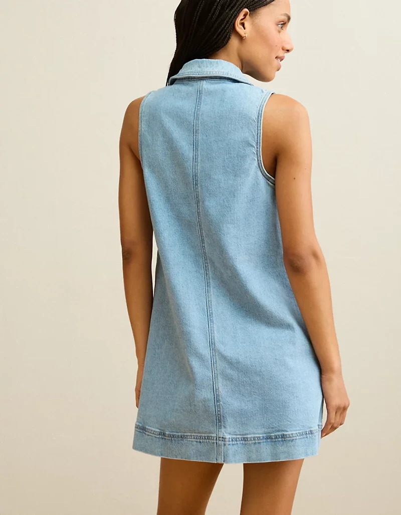 AE Denim Polo Midi Dress