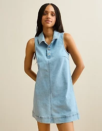AE Denim Polo Midi Dress