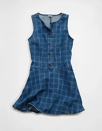 AE Plaid Denim Mini Dress