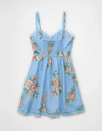 AE Ruched Tiered Mini Dress