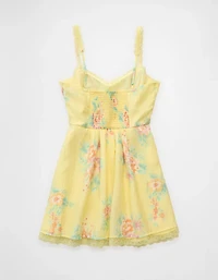 AE Ruched Tiered Mini Dress