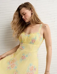 AE Ruched Tiered Mini Dress
