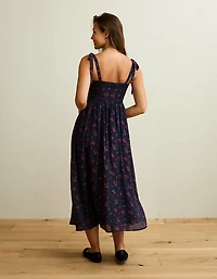 AE Scoop Neck Corset Midi Dress