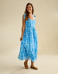 Peignoir mi-long de style corset à encolure dégagée AE