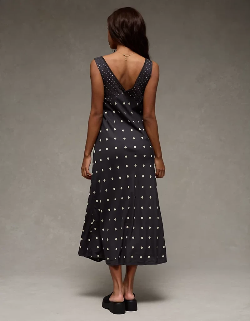 AE V-Neck Slip Midi Dress