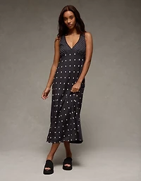AE V-Neck Slip Midi Dress