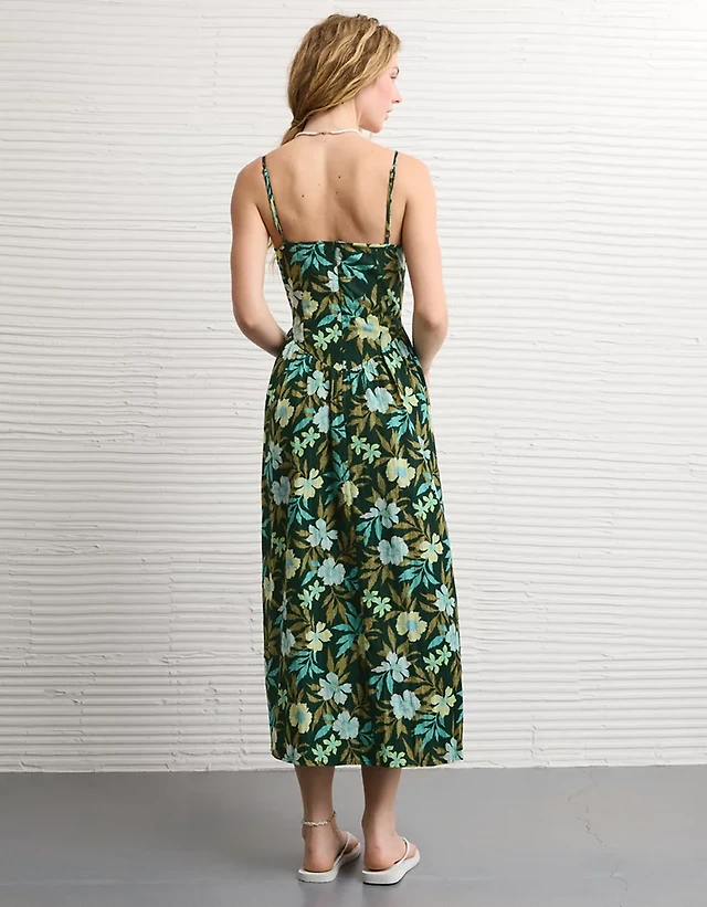 ae bella midi dress AE Bella Lace Inset Midi Dress