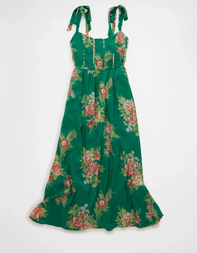 AE Tie-Strap Corset Maxi Dress