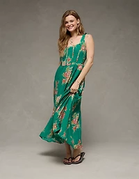 AE Tie-Strap Corset Maxi Dress