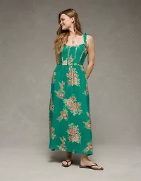 AE Tie-Strap Corset Maxi Dress