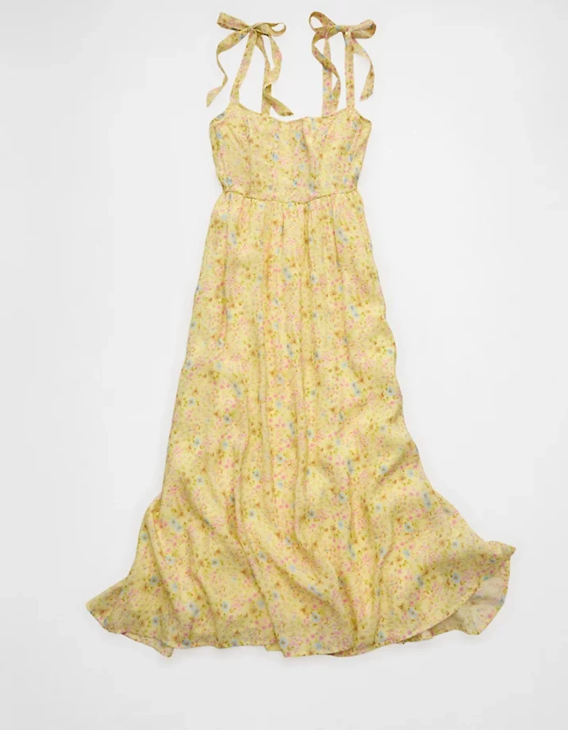 AE Tie-Strap Corset Maxi Dress