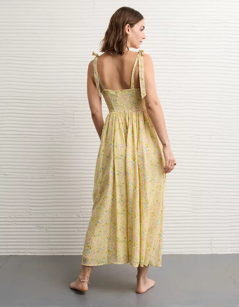 AE Tie-Strap Corset Maxi Dress