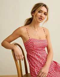 AE Sweetheart Neck Babydoll Midi Dress