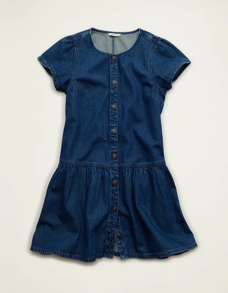 AE Short-Sleeve Peplum Mini Dress