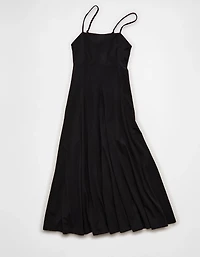 AE Knit Tie-Back Godet Midi Dress