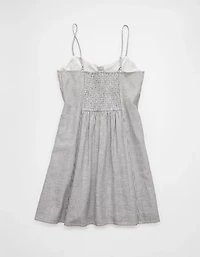 AE Sweetheart Button-Up Mini Dress