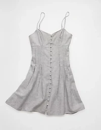 Minirobe boutonnée à encolure en cœur AE