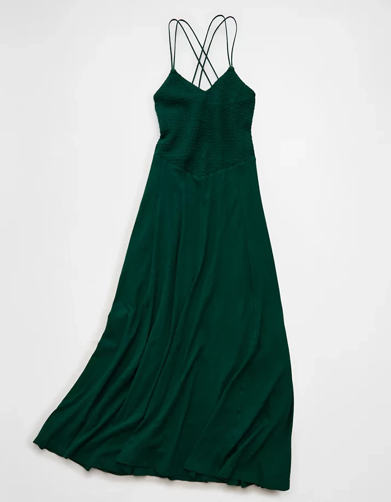 AE Sunchaser Smocked Maxi Dress