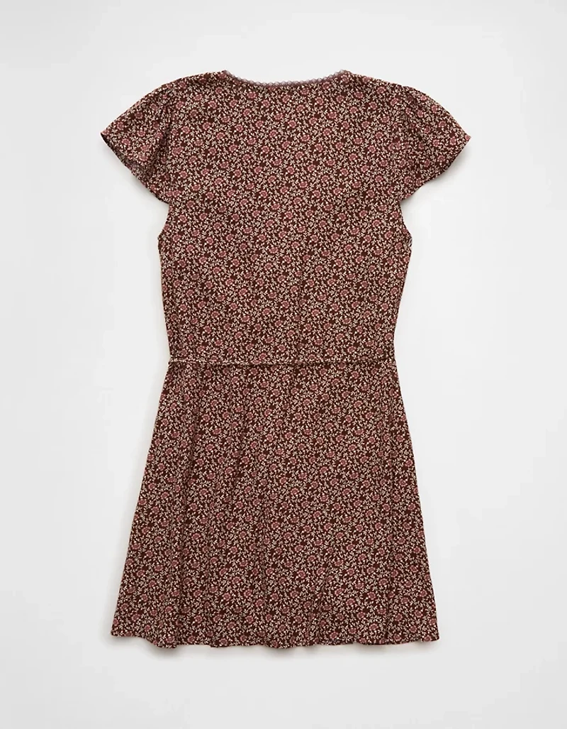 AE Lace Wrap Mini Dress