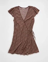 AE Lace Wrap Mini Dress