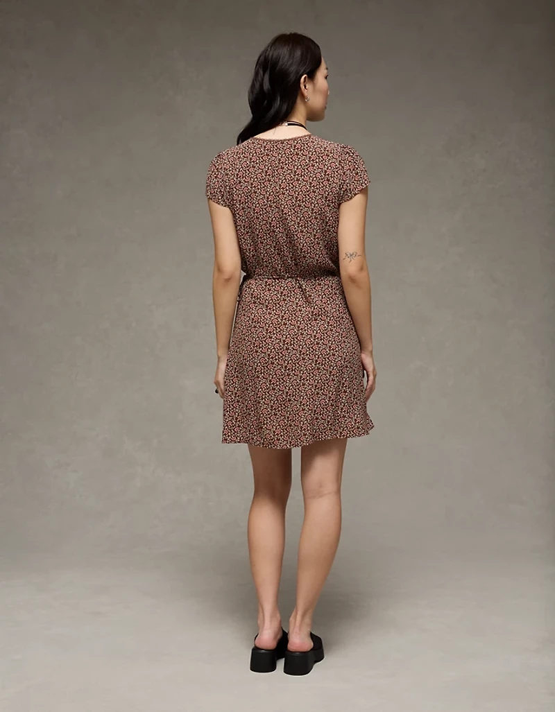 AE Lace Wrap Mini Dress