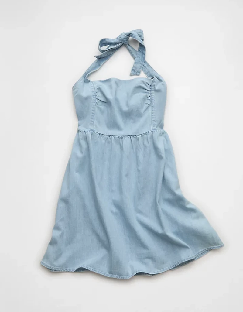 AE Halter Square Neck Mini Dress