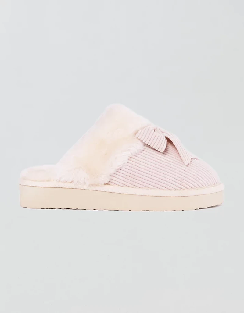 Minnetonka Bow Scuff Slipper