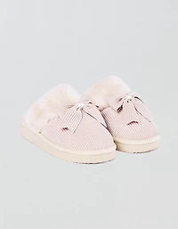 Minnetonka Bow Scuff Slipper