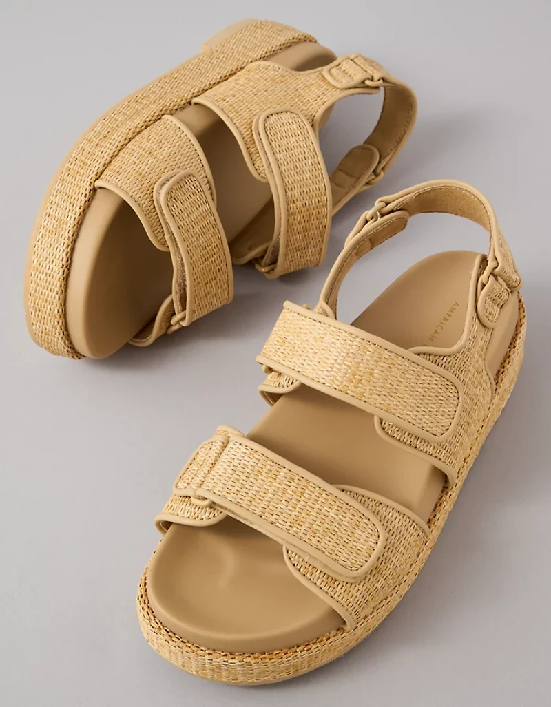 AE Flatform Velcro Slingback Sandal