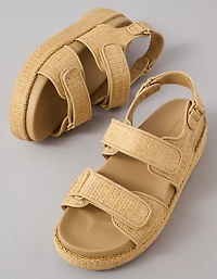 AE Flatform Velcro Slingback Sandal