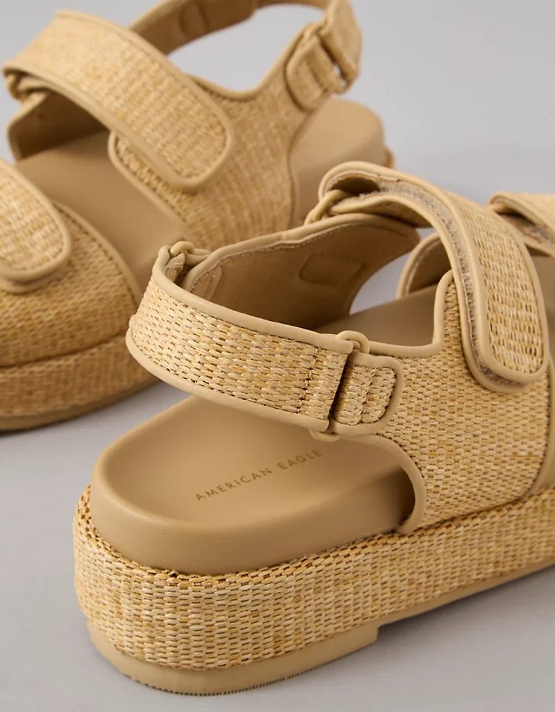 AE Flatform Velcro Slingback Sandal