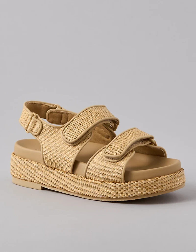 AE Flatform Velcro Slingback Sandal