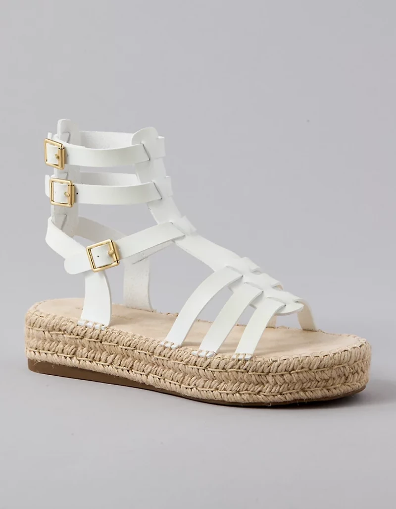 AE Flatform Gladiator Espadrille Sandal