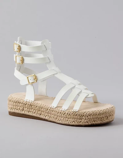 AE Flatform Gladiator Espadrille Sandal