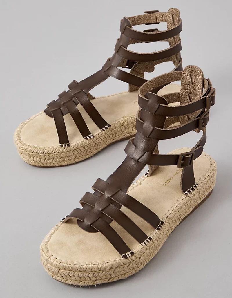AE Flatform Gladiator Espadrille Sandal